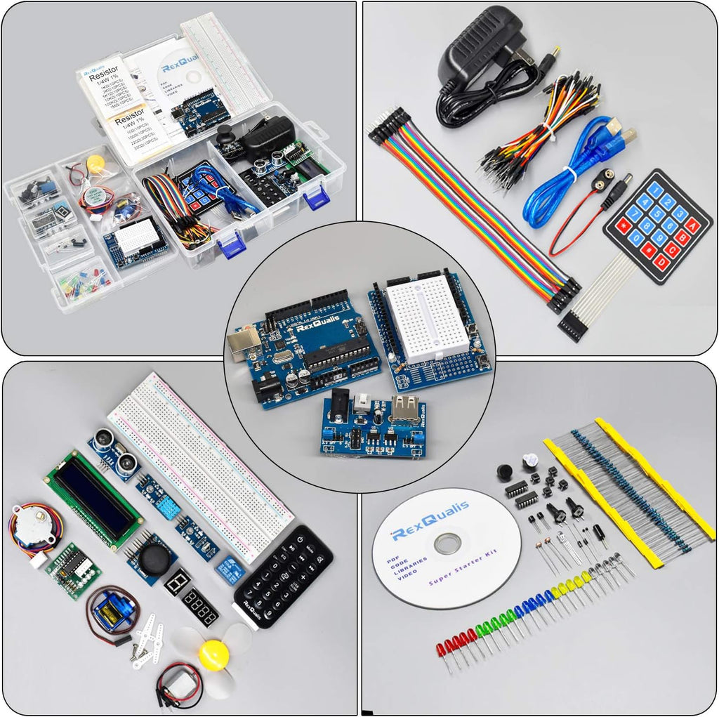 Super Starter Kit Based on Arduino UNO R3 with Tutorial and Controller Board Compatible with Arduino IDE